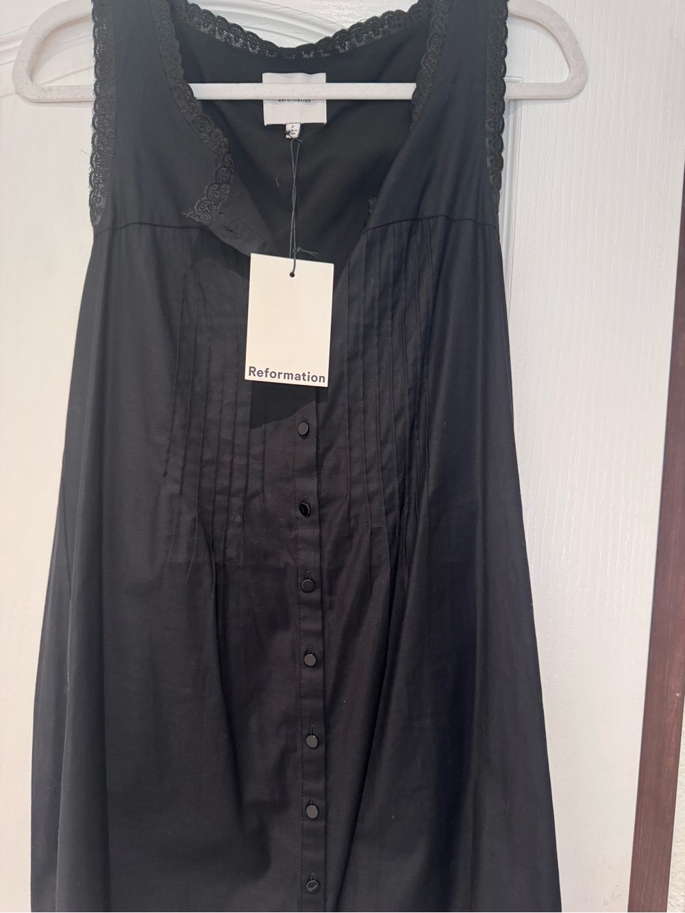 Reformation Anemone Dress Black Size 2 NWT